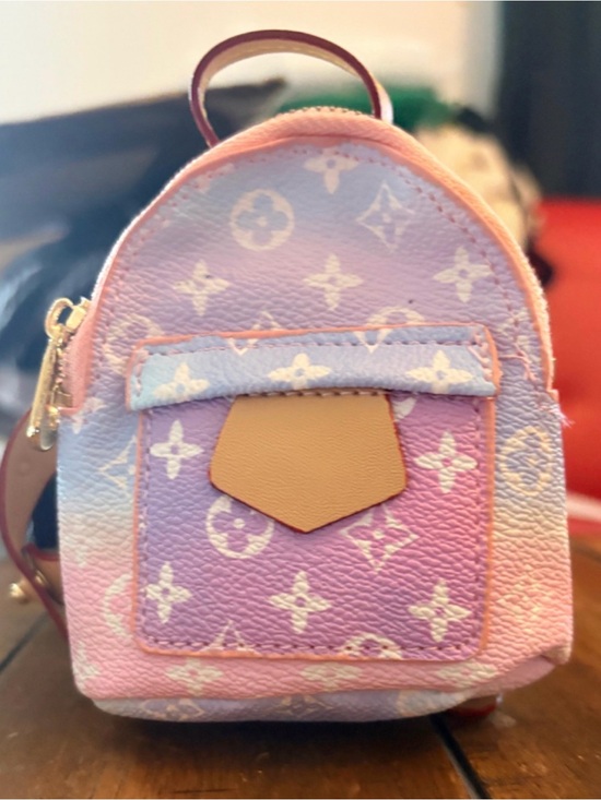 None Handbags - Pink Purple Gradient Mini Backpack Bagcharm